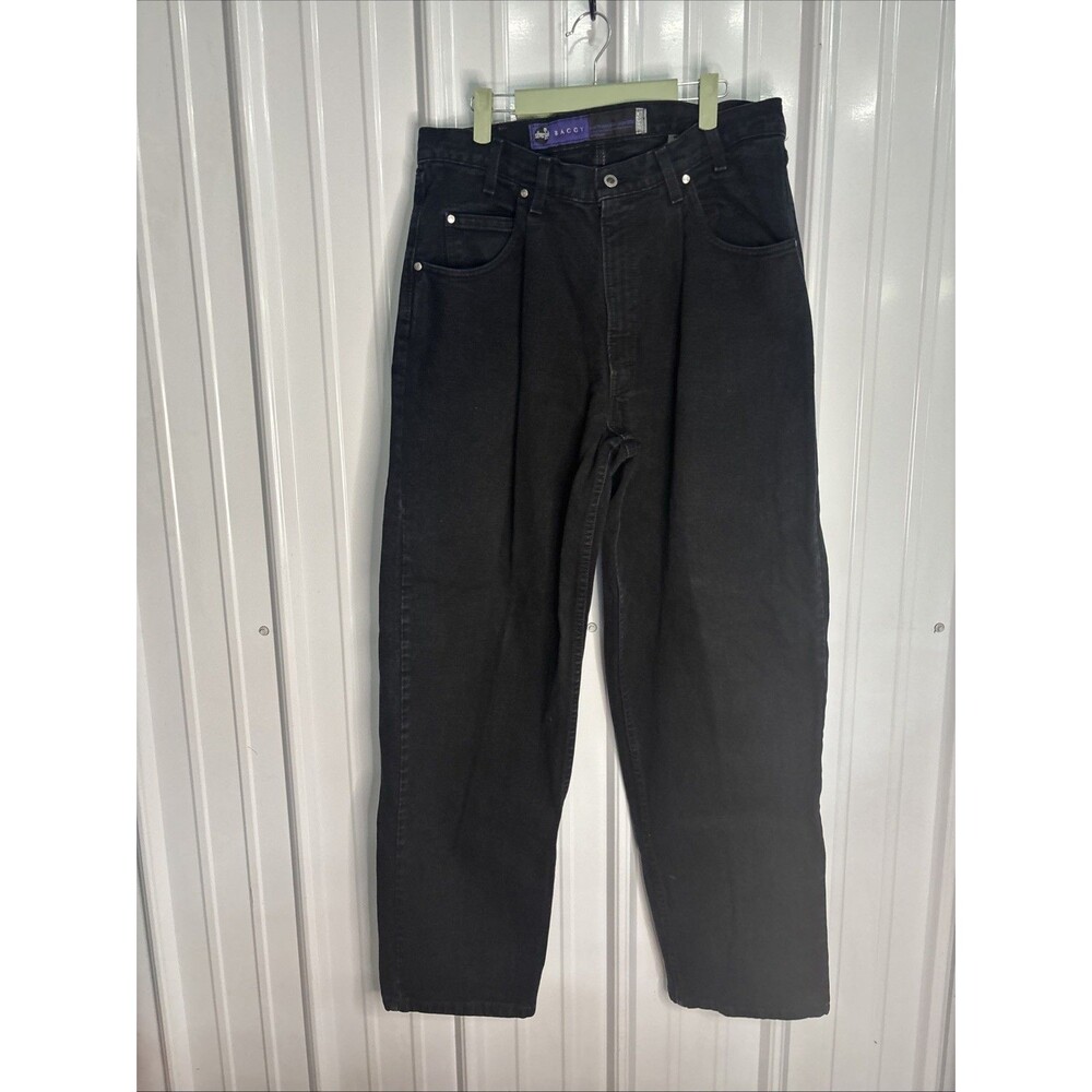 1994 Levis Silvertab Baggy Black Denim Jeans Mens Size 38/32 EUC